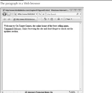 FIGURE 1-5The paragraph in a Web browser