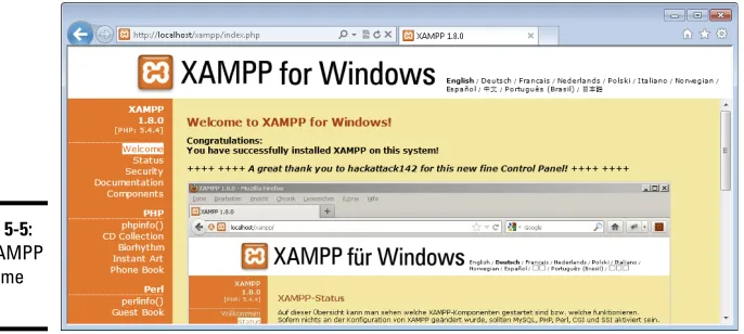 Figure 5-5: The XAMPP 