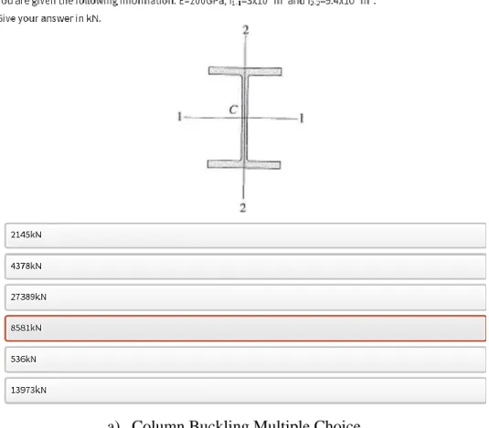 Figure 6: Column Buckling Questions Corresponding to Image Resource in Figure 5 