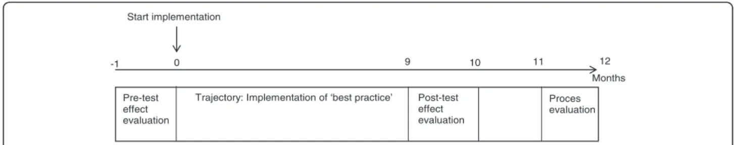 Figure 2 Chronological overview of one year of the program.