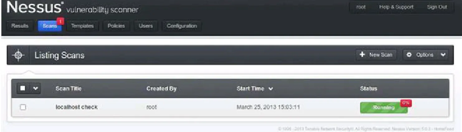 FIGURE 2.3  Scan confirmation in Nessus.