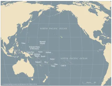 Figure 1: Map of the Pacific Islands. 