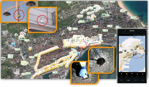 Figure 3. SmartSantander IoT testbed, Santander deployment.                 