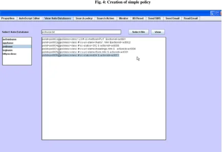 Fig. 4: Creation of simple policy