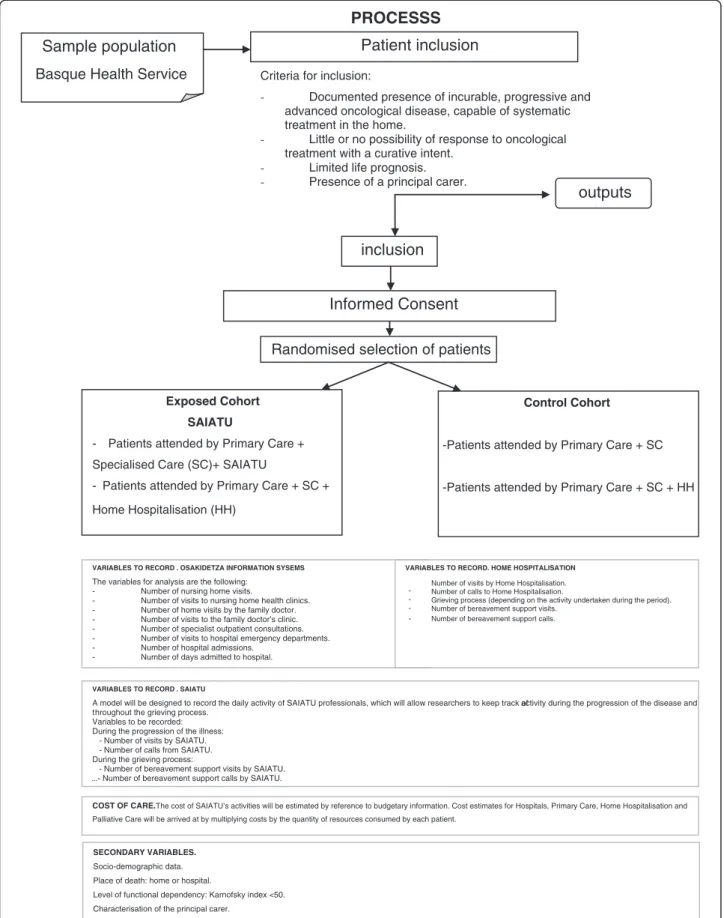 Figure 1 Flow chart. Study of prospective cohorts, assigned by randomised blocks.