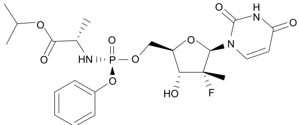 Figure 2 Chemical structure of sofosbuvir.