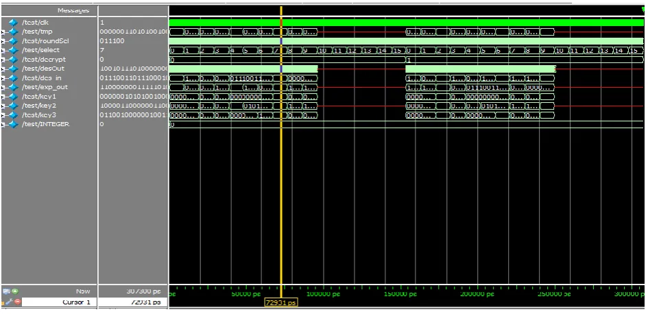 Fig. 18 Output of TDES 
