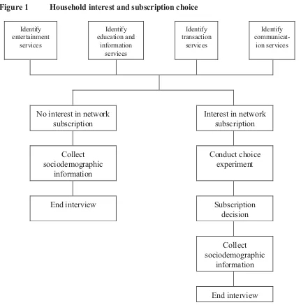 Figure 1 Household interest and subscription choice