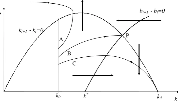 Figure 3.4: The paths for different initial levels of the bubble 
