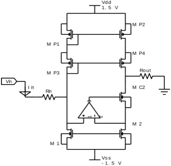 Figure 5 : proposed voltage to current converter 