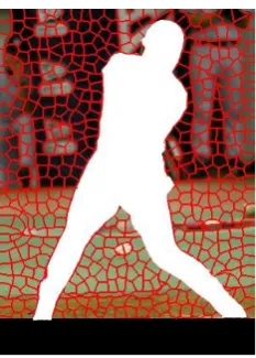 Fig 5: Background Subtraction  b) Using SILK c)Superpixel extraction, Canny edge detection and Fuzzy c 