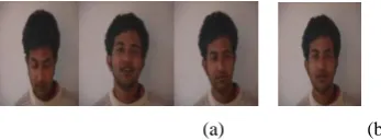 Figure 4 (a) training image and (b) test image in JAFFE database. 