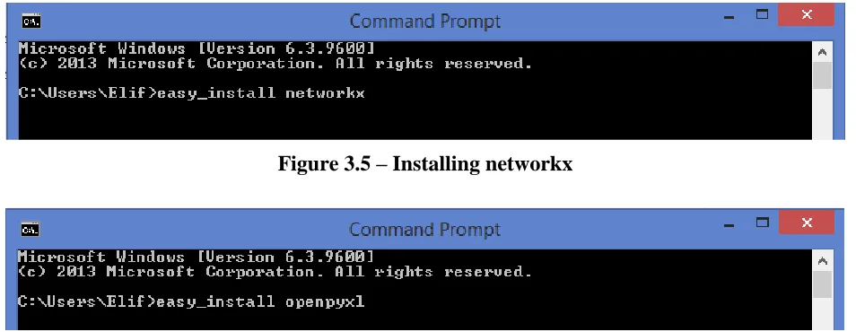 Figure 3.5 – Installing networkx 
