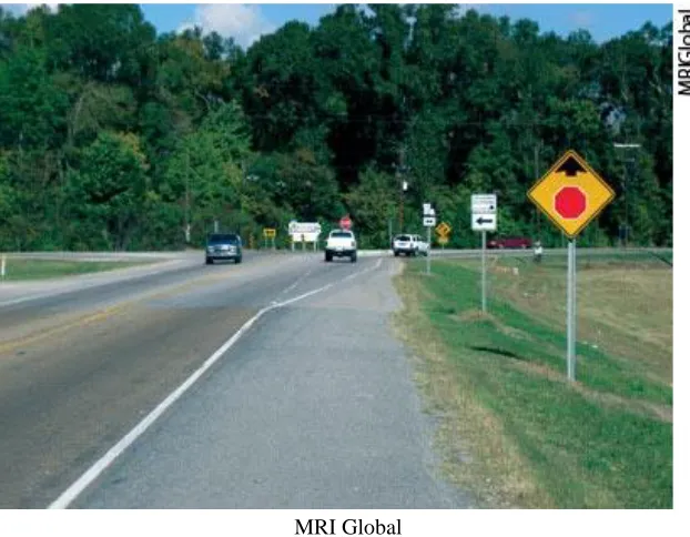 Figure 6. Example of an advance stop sign 