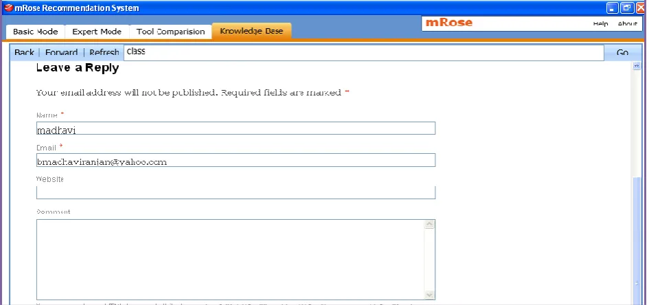 Fig 1e: Information capturing from Knowledge Base 
