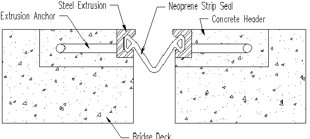 Figure 2.5. Strip seal joint 
