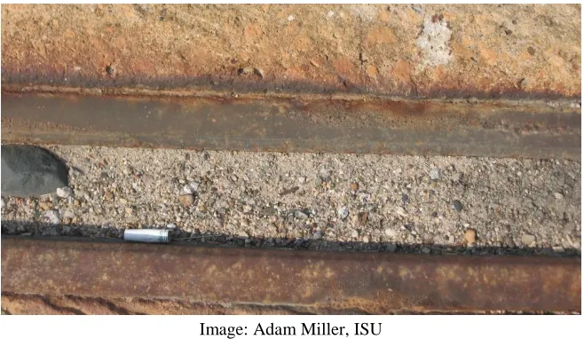Figure 2.7. Badly weathered, but still functioning, strip seal joint 