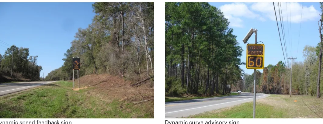 Figure 2.  Dynamic speed feedback sign evaluated in seven sates (Hallmark et al. 2015)