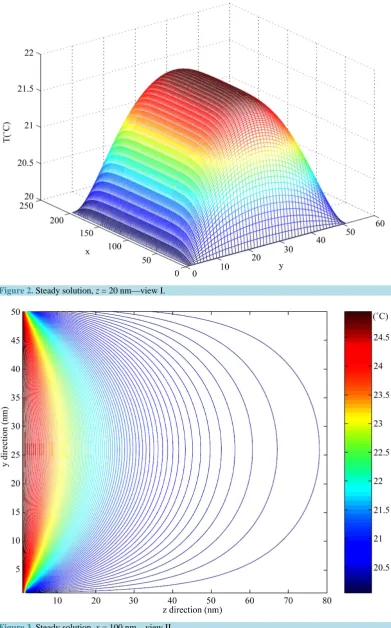 Figure 3. Steady solution, x = 100 nm—view II. 