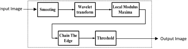 Figure 2. Standard wavelet edge detection method.                                          