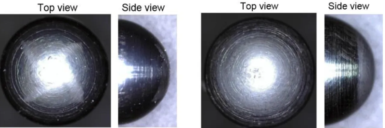 Figure 3: The HAZ pattern generated on the forming tool after the robot based ISF process