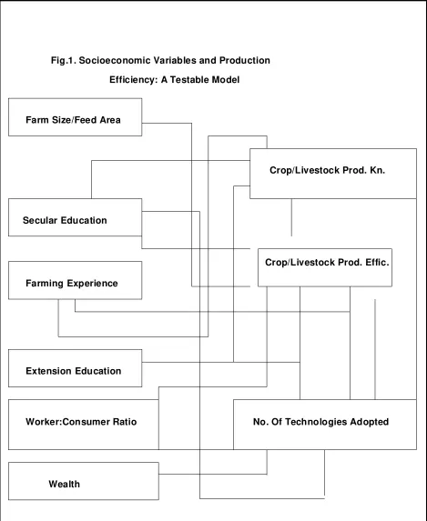 Fig.1. Socioeconomic Variables and Production