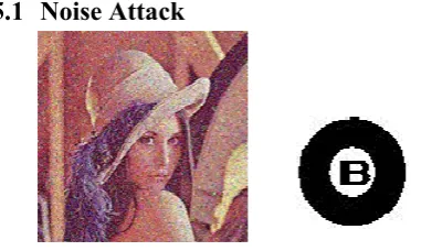 Figure 10: (a) Salt & Pepper attack on Figure 5 
