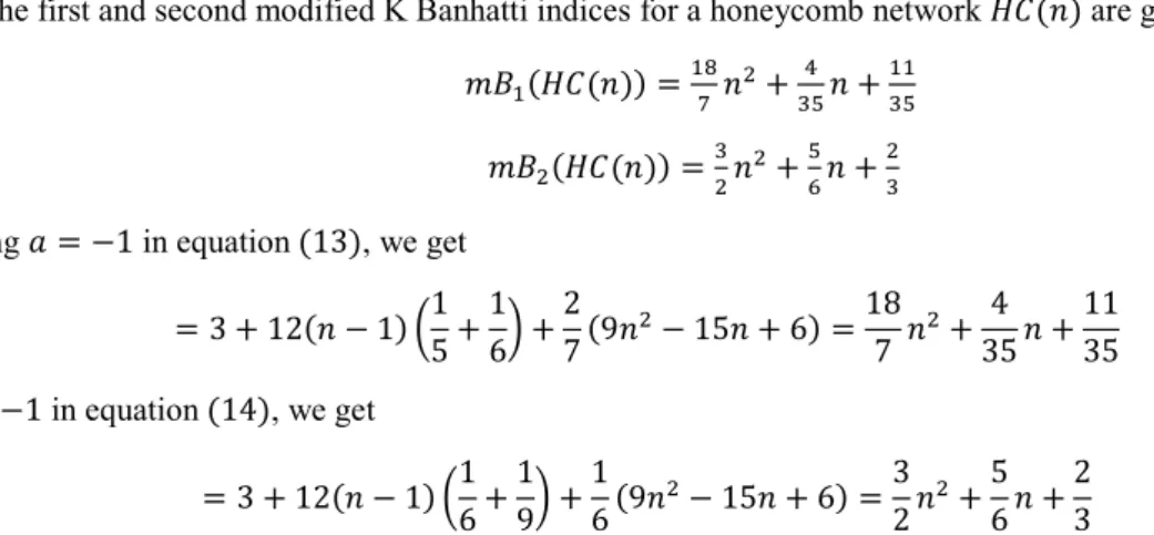 Figure 3. Honeycomb derived network  1 with dimension 3. 