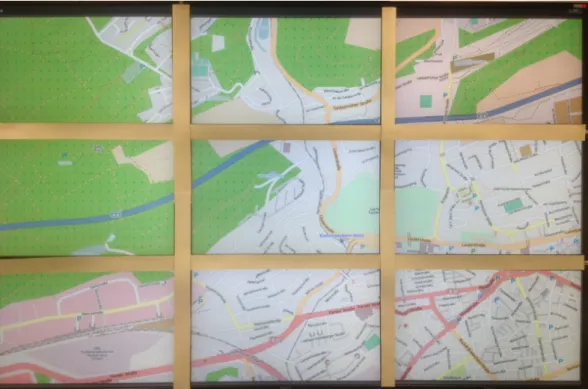 Figure 3.3: City Map Annotation, the small flags from the upper left corner can be dragged-and-dropped onto the map