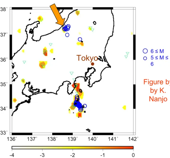 Figure by by K. Nanjo6 ≤ M 5 ≤ M ≤6