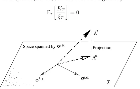 Figure 3.1: The decomposition of the risk premium vector.