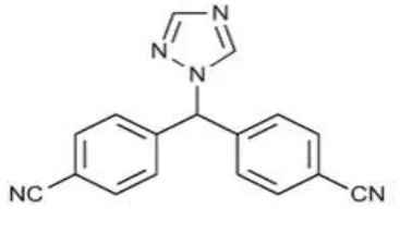 Fig 1: Chemical structure of Letrozole 