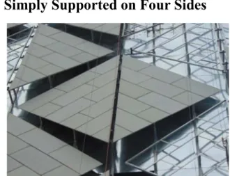 Figure 8. Picture of installing process of composite stone simply supported on  four sides