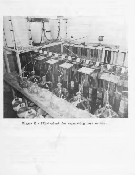 Figure 2 - Pilot-plant for separating rare earths. 