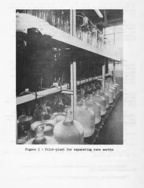 Figure 3 - Pilot-plant for separating rare earths 