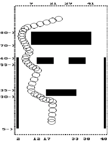 Fig. 7.4 Narrow corridor pattern with target point at  right 