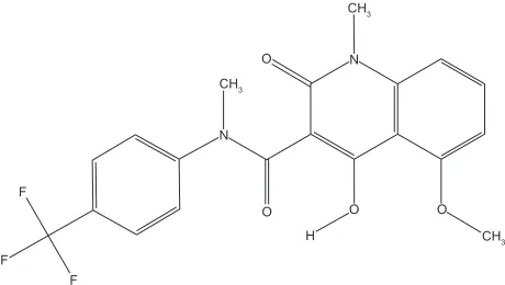 Figure 1 Structure of tasquinimod (TasQ, ABR-215050).