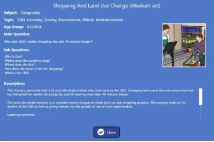 Fig. 5. Task description for ‘Why does Gail’s weekly shopping trip take 40 min longer?.