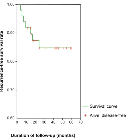 Table 2 Risk factors that may have impact on recurrence-free survival