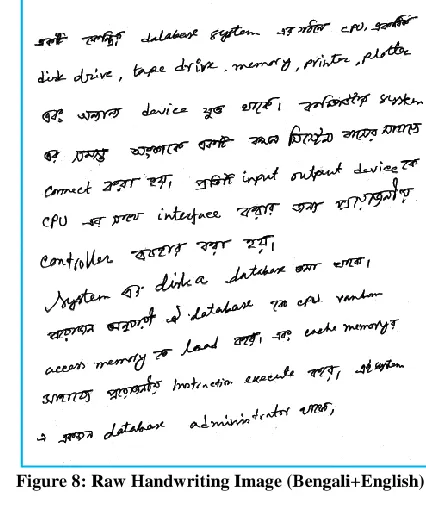 Figure 8: Raw Handwriting Image (Bengali+English) 