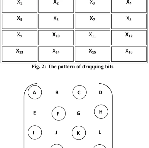 Fig. 3: The bits to be retained are encircled 