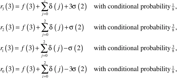 Table 3 shows the initial data, consisting of pure discount bond prices and volatility
