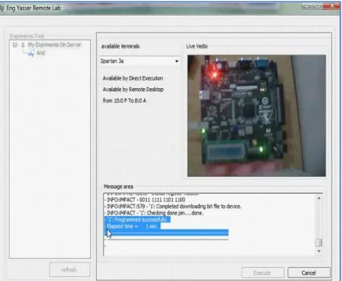 Fig.10  Success Message and Live Video Screen. 