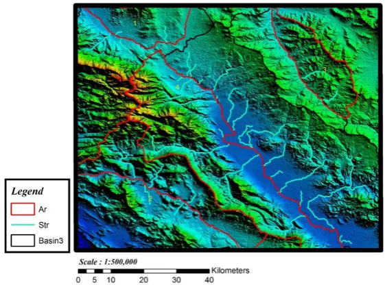 Figure 8. A Mountain-front in the south western part of Boroujerd city (sub- basin No