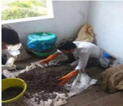 Fig-4: Collected Microorganisms & Nutrient Mixture 