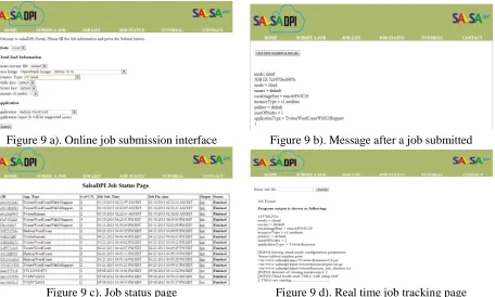 Figure 9 d). Real time job tracking page 