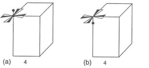 Figure 2. Example of two ﬁctious enantiomorphs with artiﬁcial motifs, represented with the samelattice orientation