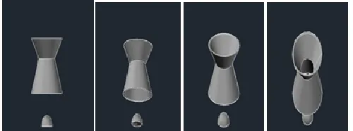 Fig 3. Nozzle without slit 