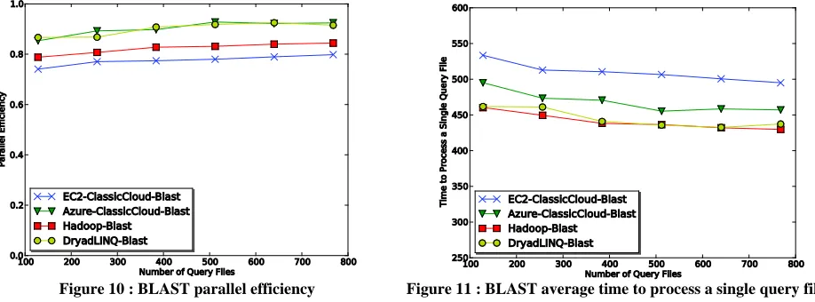 Figure 10 : BLAST parallel efficiency 