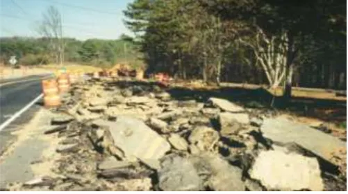 Fig -9: Full-Depth Demolition of Roadway 
